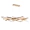 Dweled Parallax 55in LED Linear Pendant 3000K in Aged Brass PD-731 - alternate 2